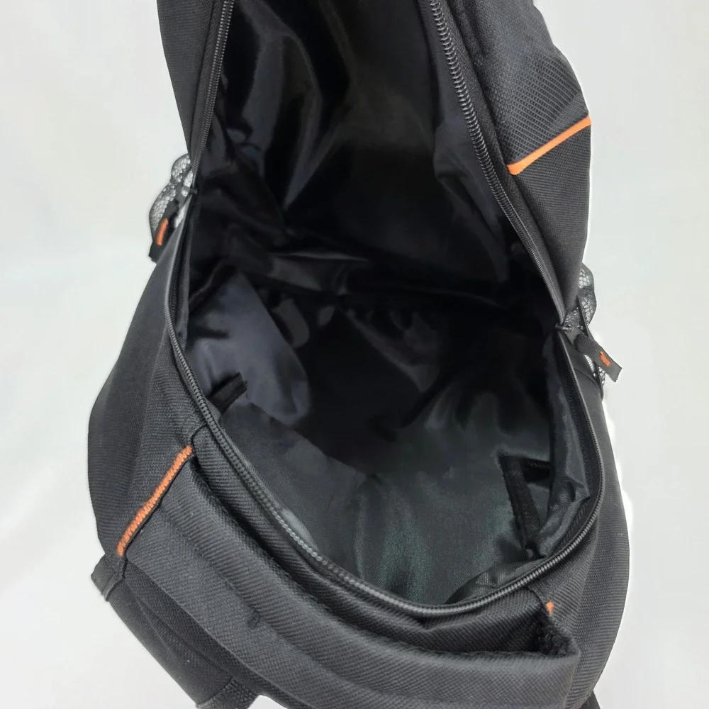 Harley-Davidson Logo Backpack Black Orange Bar & Shield Padded Travel Bag 90817